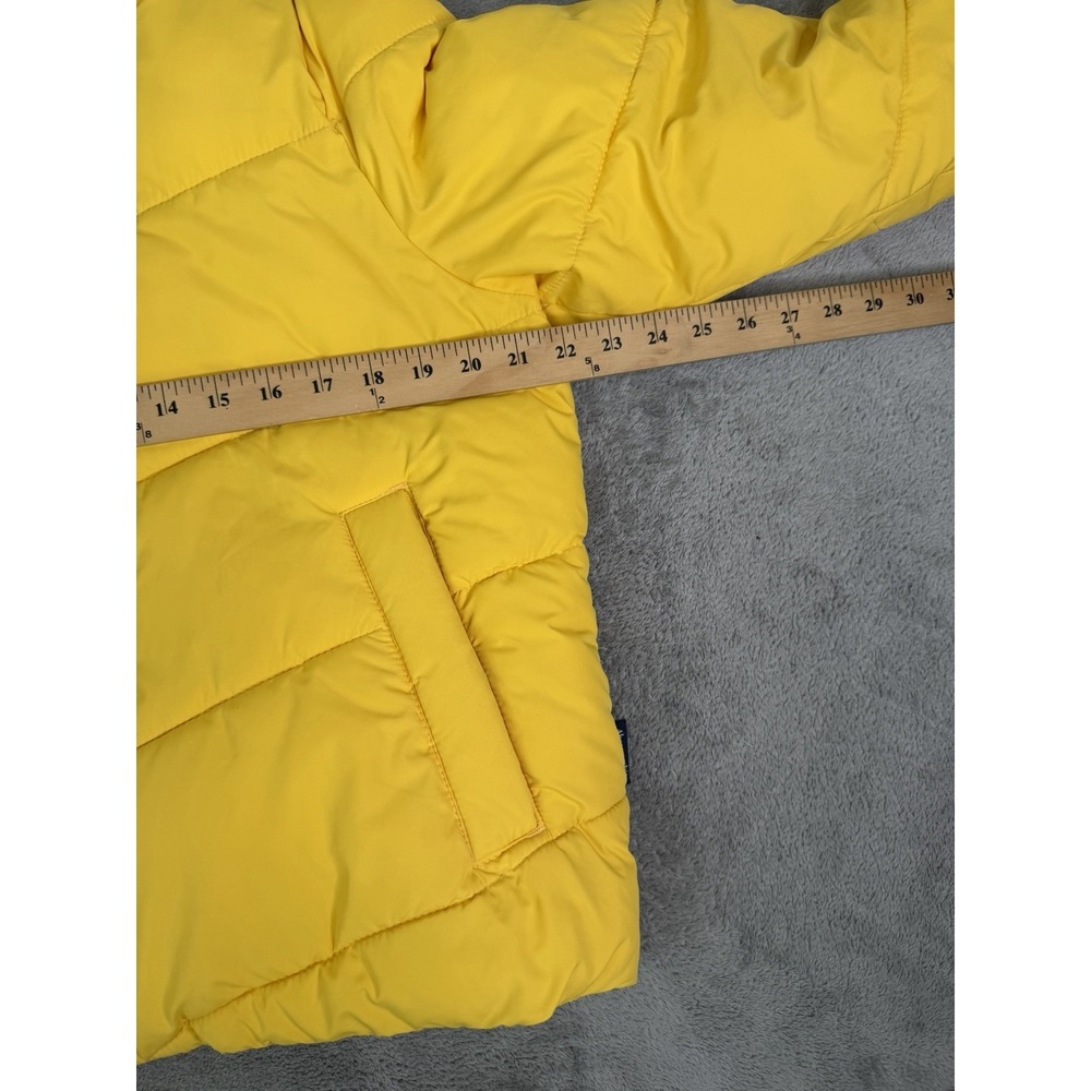 Abercrombie & Fitch Quilted Puffer Jacket Women's Size Medium Yellow - Picture 8 of 10